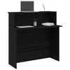 Recepcijski stol crni 100x50x103,5 cm izrađeno drvo