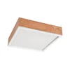 Plafonsko svetlo OAK SQUARE 4xE27/15W/230V 39x39 cm hrast/bela