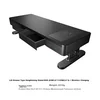 Luwei Postolje za monitor sa USB portovima, 55.4x20x15.8 cm, Crno
