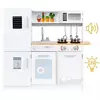 ECO TOYS Drvena dečija kuhinja led svetlo+saksije