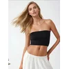 Hiccup Top Crop Top črna