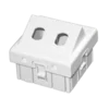 shumee Dvojni adapter 2xST 45x45 kotni ALANTEC