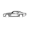 Wallity Zidna dekoracija Chevrolet Camaro Silhouette, 70x18cm, Crna