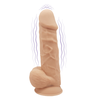 SilexD Model 1 Vibrating Premium Silicone Dual Density Dildo 8.5 Flesh