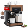 Klarstein Arabica Comfort, aparat za espresso, 1350W, 20 barov, 1,8l, nadzorna plošča na dotik (TK42-ArabicaC)