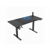 ULTRADESK Gaming miza LEVEL V2 BLUE, 140x68cm, 72-117cm, električno nastavljiva višina, z XXL podlogo za miško, pijačo in slušalkami