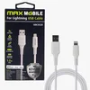 Kabel MAXMOBILE, USB-C (M) na Lightning (M), MFI, kevlar, QC 3A, 1,2m, beli