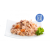 Nuevo FINEST Vlažna hrana pileći fileti sa lososom, šargarepom i uljem lososa 85g x 12 kom. pakovanje