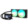 TRYX PANORAMA AIO + AMOLED ARGB Vodno Hlajenje CPU 280 mm – Crno