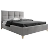 Carryhome OBLAZINJENA POSTELJA 160 cm x 220 cm , tekstil siva