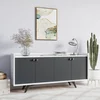 Hanah Home Komoda Bled 150x75x40cm Antracit-Bijela