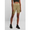 Womens Khaki Shorts High Waist Tech Mesh Cycle