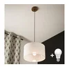 Brilagi - LED luster na sajli ANTHONY 1xE27/60W/230V hrast orah/bela
