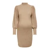 Only Maternity Pletena obleka KATIA, rjava