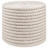 Vidaxl Vrv iz jute 10 Bela 100% Tossa jute