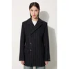 Volnen plašč Kenzo Tennis Stripes Pea Coat