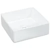 MAISON CHIC Umivalnik - Kopalna umivalnik - Lavabo bel 37x37x13 cm keramični kvadraten, (21684559)