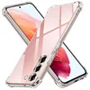 Silikonska futrola s ojačanim rubovima za Samsung Galaxy S22 - Prozirna KP30010