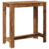 Vidaxl Barska miza starinski les 102x50x103,5 cm inženirski les