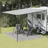 vidaXL Preproga za šotor 300x400 cm antracitna in bela