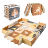 WOWO Foam Puzzle Playpen Dinozavri za otroke - Otroška pena Puzzle Playpen Dinozavri - 36 kosov, 143 cm x 143 cm x 1 cm