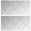 Stepenica Pravokutni 2 pcs Srebrno 40 x 20 cm Aluminij