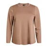 Zizzi Bluza MONA svetlo rjava