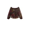 Desigual Bluza rjava/oliva/burgund/črna