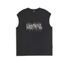 Cropp - Tank top s printom - CRNO