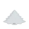 Dekordom novogodišnja dekoracija - plate porcelain tree 20cm 604080 - white - kmg ( 043372 )