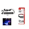 KMT Ambijentalno svetlo za automobil sa aktivacijom na zvuk, 48 LED, RGB, 8 boja, 12 V, priključak za upaljač