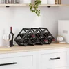 Stalak za vino Crni hrast 63 x 16,5 x 25 cm