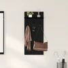 Vješalica za kapute na zidu Zidne Crni hrast 40 x 10 x 90 cm