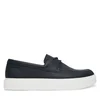 Nizki čevlji Calvin Klein Hybrid Clean Boat Shoe Lth HM0HM02233 Mornarsko modra