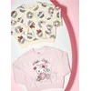 Sinsay - Pamučni crewneck duksevi sa 2 pack Hello Kitty - krem
