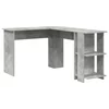 Kutni stol Betonski sivi 140 x 113,5 x 75 cm Konstruirano drvo
