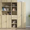 Visoka komoda boja hrasta 40x42,5x185 cm od konstruiranog drva
