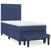 Vidaxl Box spring postelja z vzmetnico modra 100x200 cm blago