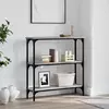Konzolni stol siva boja hrasta 75x22,5x75 cm konstruirano drvo