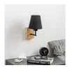 Brilagi - Zidna lampa NUBILA WOOD 1xE27/25W/230V hrast/crna