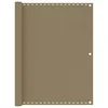 VIDAXL Balkonsko platno taupe 120x500 cm HDPE