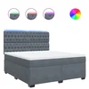 vidaXL vidaXL Box spring postelja z vzmetnico temno siva 180x200 cm žamet, (21306952)