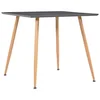 Blagovaonski stol sivi i boja hrasta 80,5 x 80,5 x 73 cm MDF
