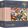 Trefl - Puzzle Christmas kitties wooden - 500 kosov