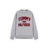 TOMMY HILFIGER Majica Varsity siva/vinsko rdeča