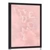 Plakat s preprostim napisom Freedom - 30x45 black