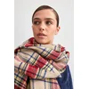 Trendyol Womens Multicolored Checkered, Soft Textured Scarf