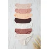 Trendyol Brown-Multi Colorful 7-Piece Camisole Plain Slip Panties