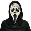 Nikcorp Maska Ghostface s kapuco iz lateksa za Halloween, pustni kostum Krik za odrasle in mladostnike, realistična strašljiva maska