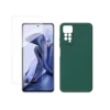 Ovitek Yipsur + zaščitno steklo za Xiaomi Redmi Note 11 Pro/11 Pro Plus, temno zelena